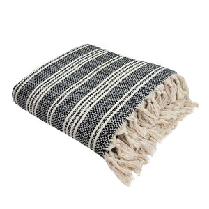 black stripe turkish blanket