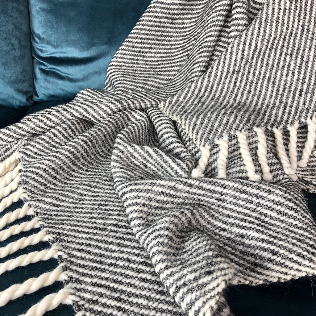 striped alpaca blanket