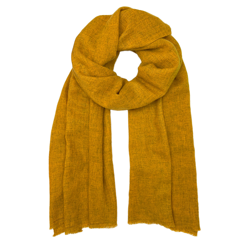 amber gold cashmere scarf