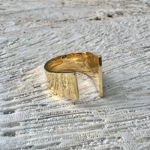 angular ring gold