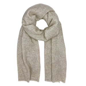 beige cashmere scarf