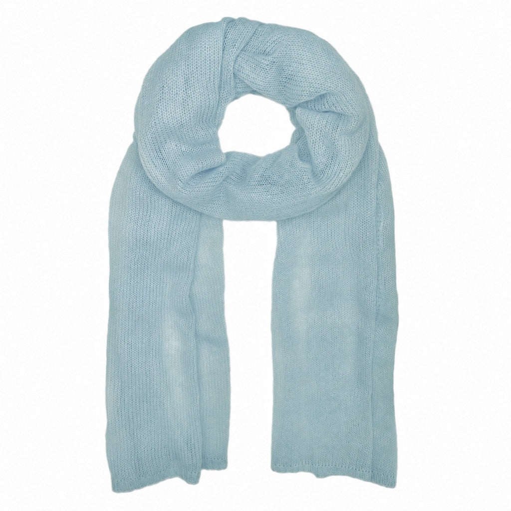 blue alpaca scarf
