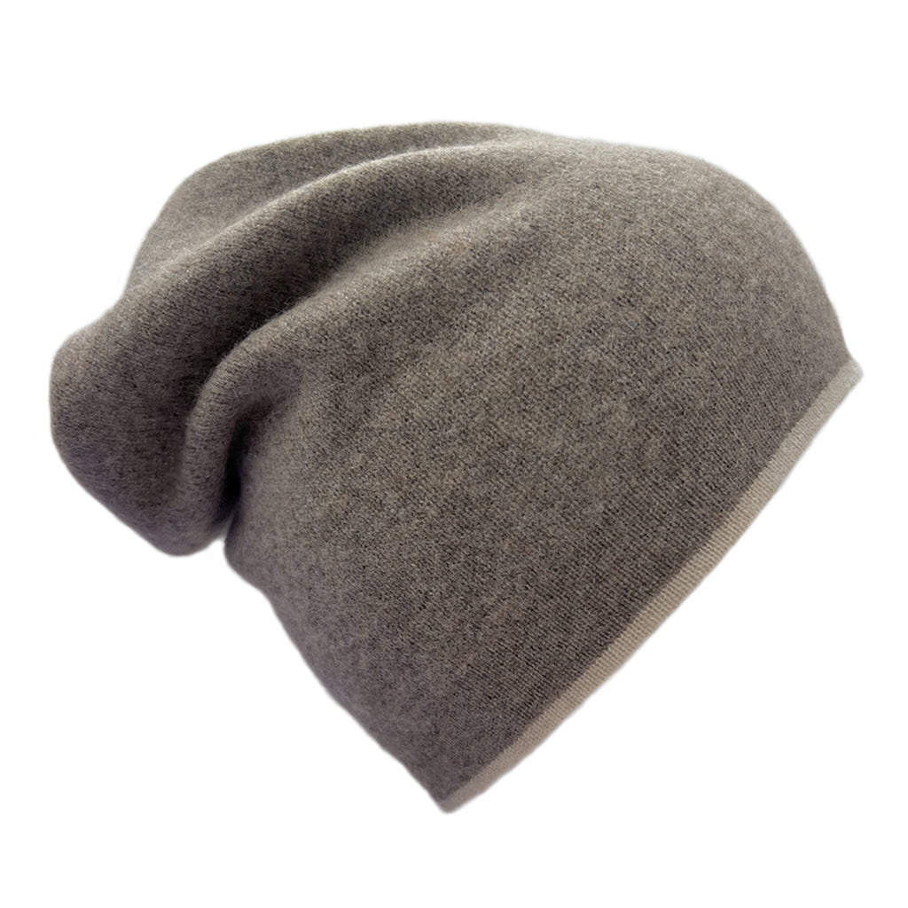 brown cashmere beaine hat