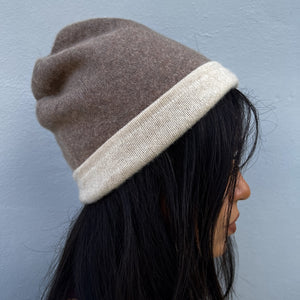 brown cashmere hat