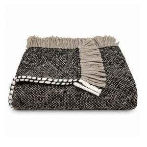 Chunky Chocolate Weave Alpaca Throw