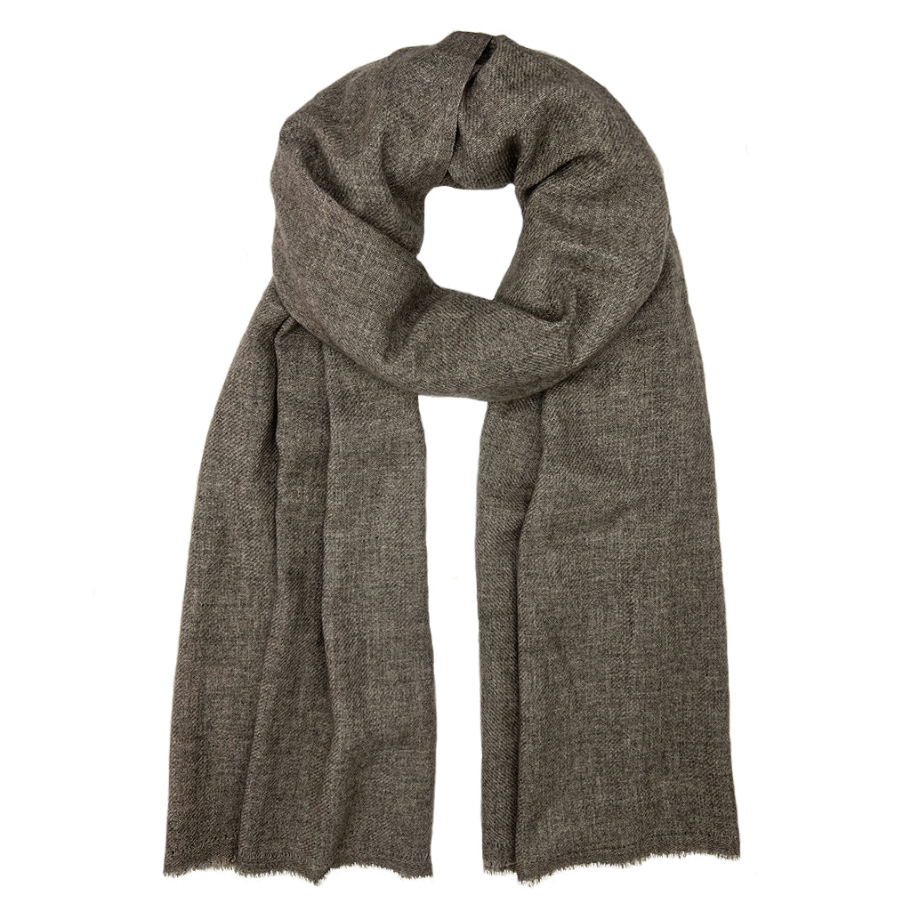 espresso brown cashmere scarf
