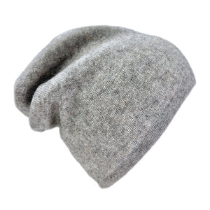 cashmere beanie gray