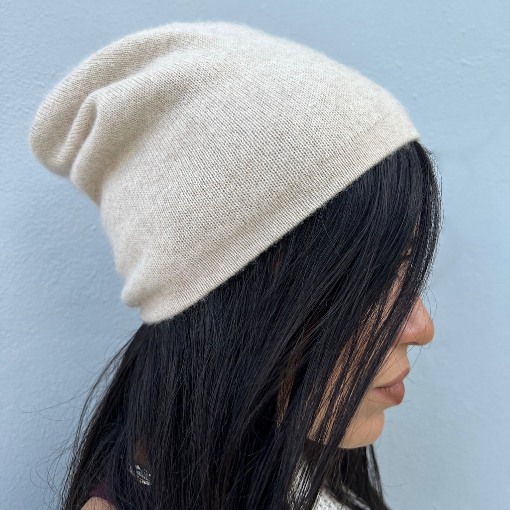 brown cashmere beaine hat