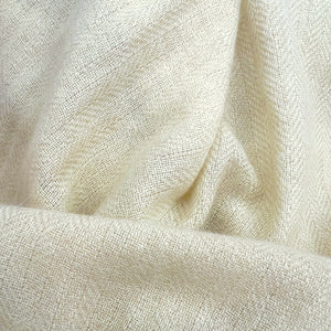 Champagne Herringbone Cashmere Scarf