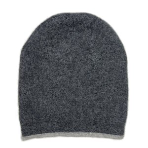 charcoal gray cashmere beanie