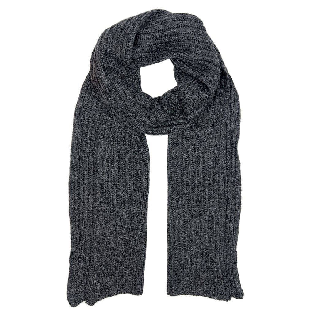 charcoal graphite cashmere scarf
