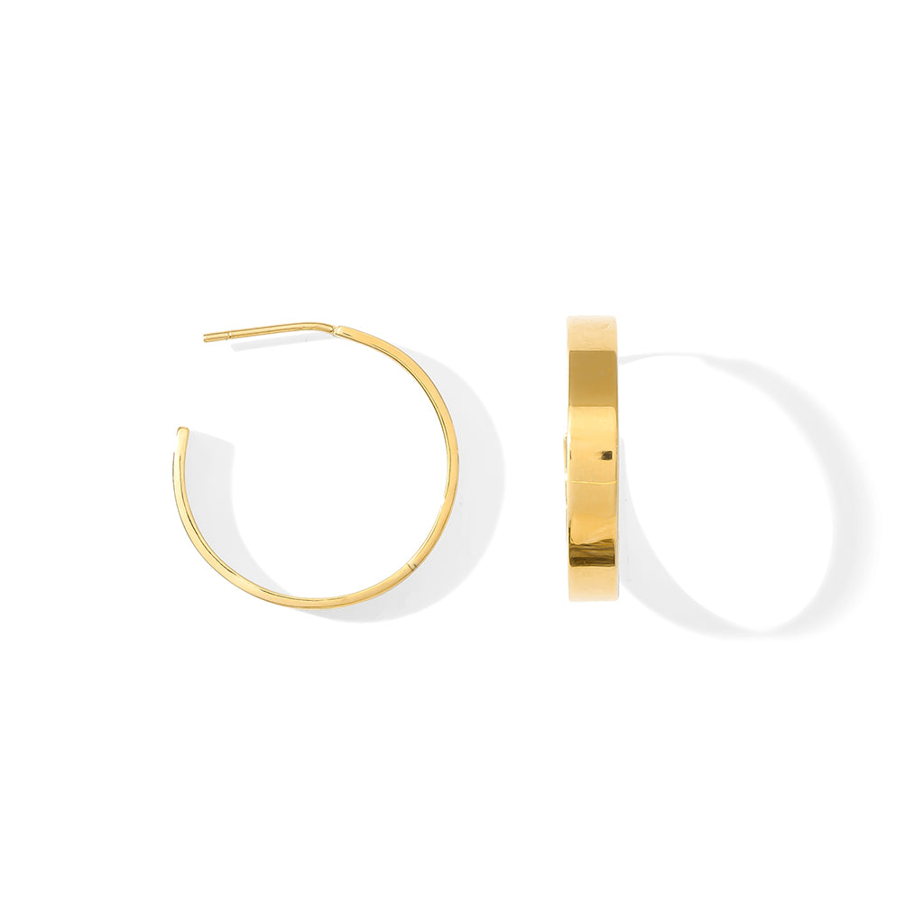 chunky gold hoop earrings