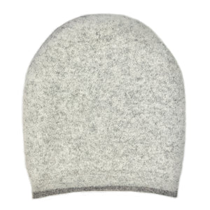 classic gray cashmere beanie