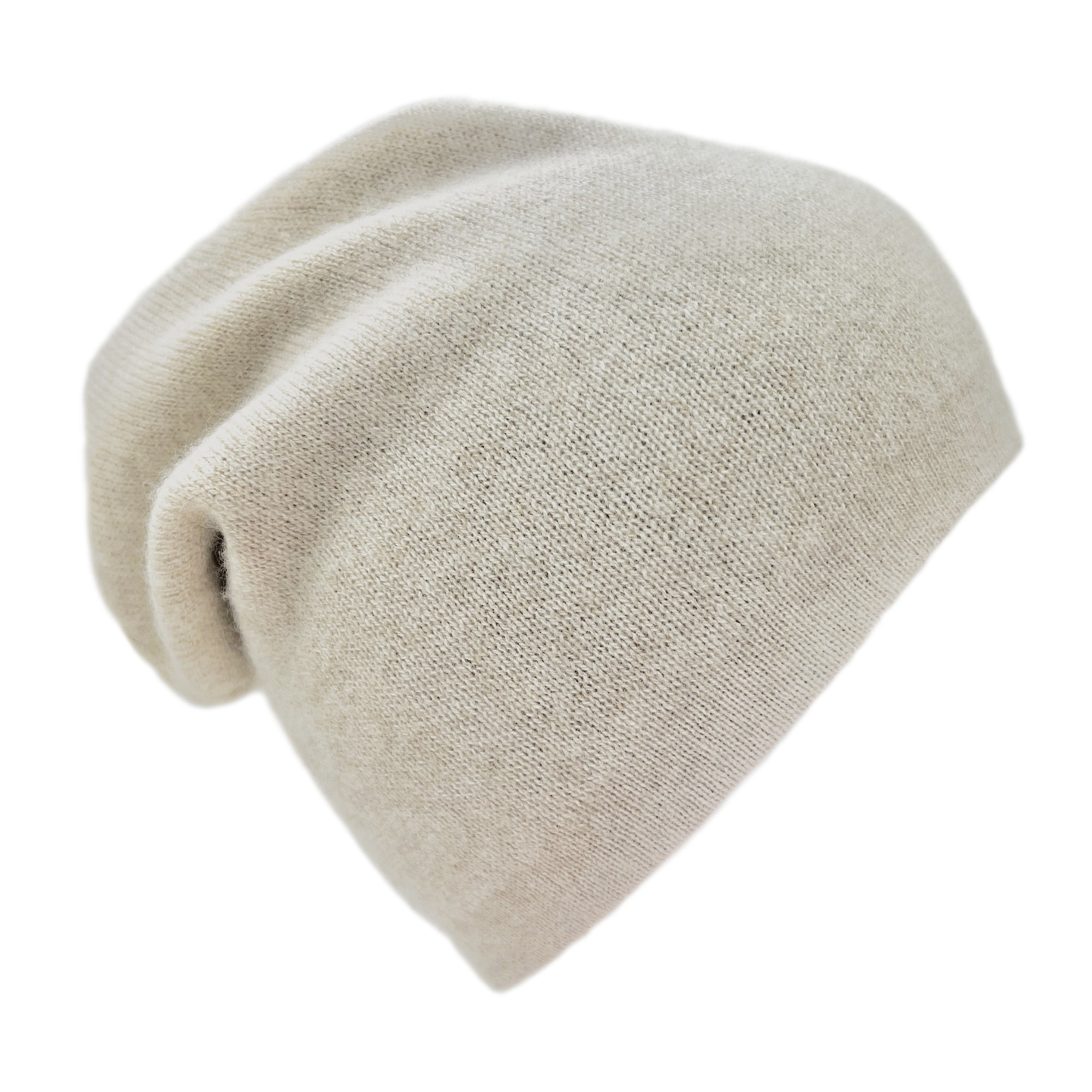 brown cashmere beanie hat