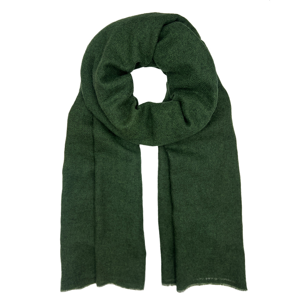 forest green cashmere scarf