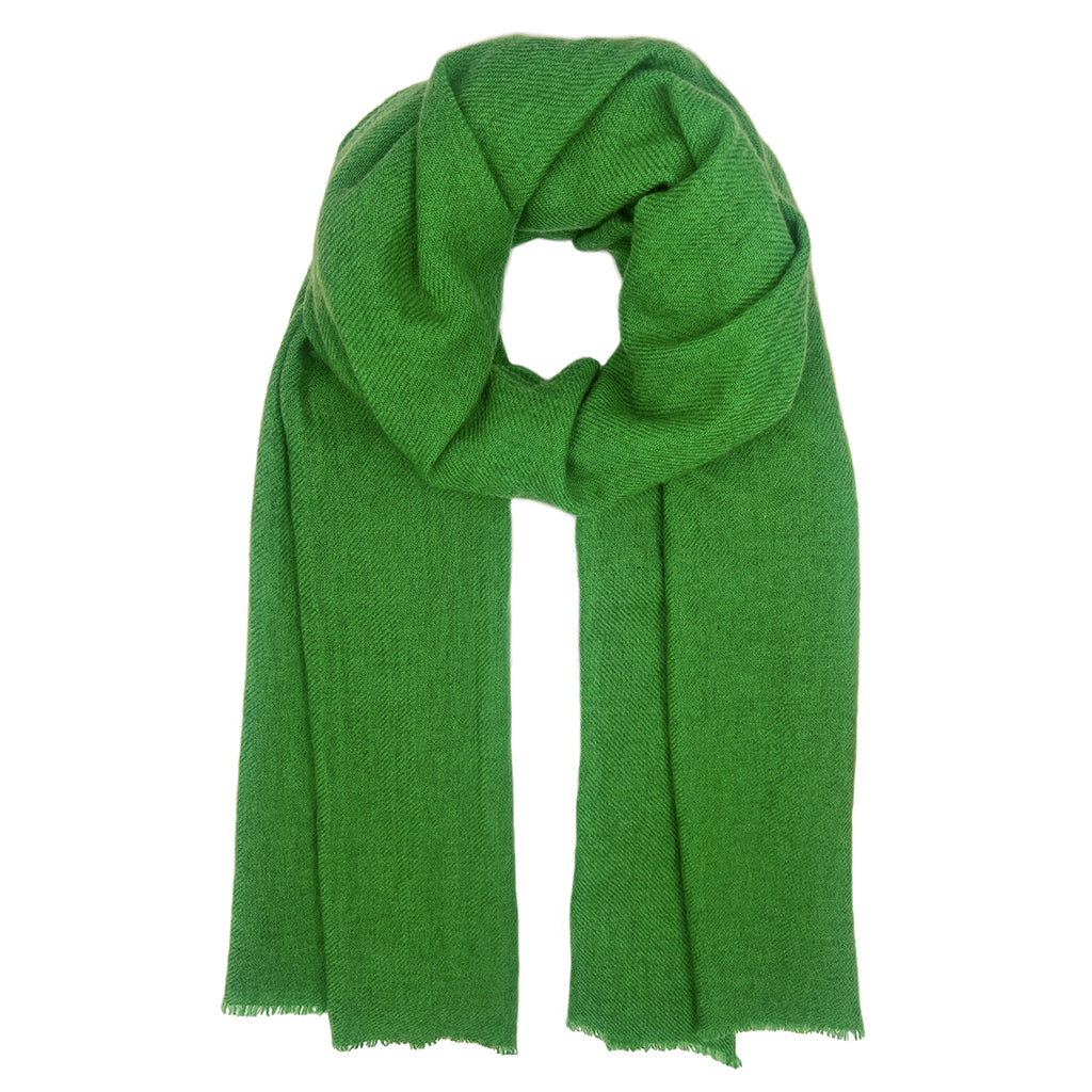 emerald green cashmere scarf
