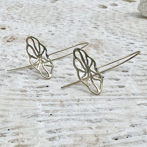 flower threader earrings
