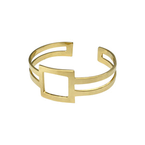 gold bomshell cuff bracelet
