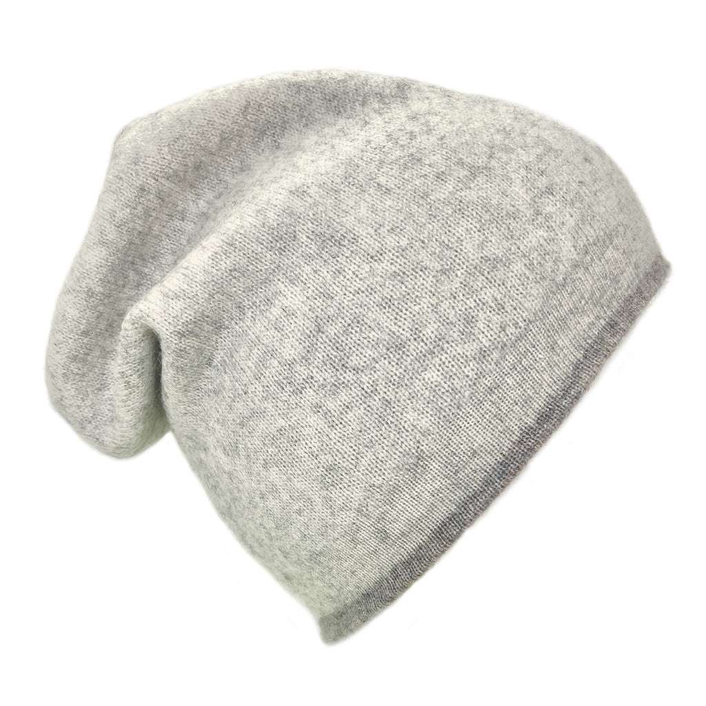 gray cashmere hat