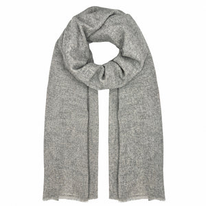 Gray Handloom Cashmere Scarf