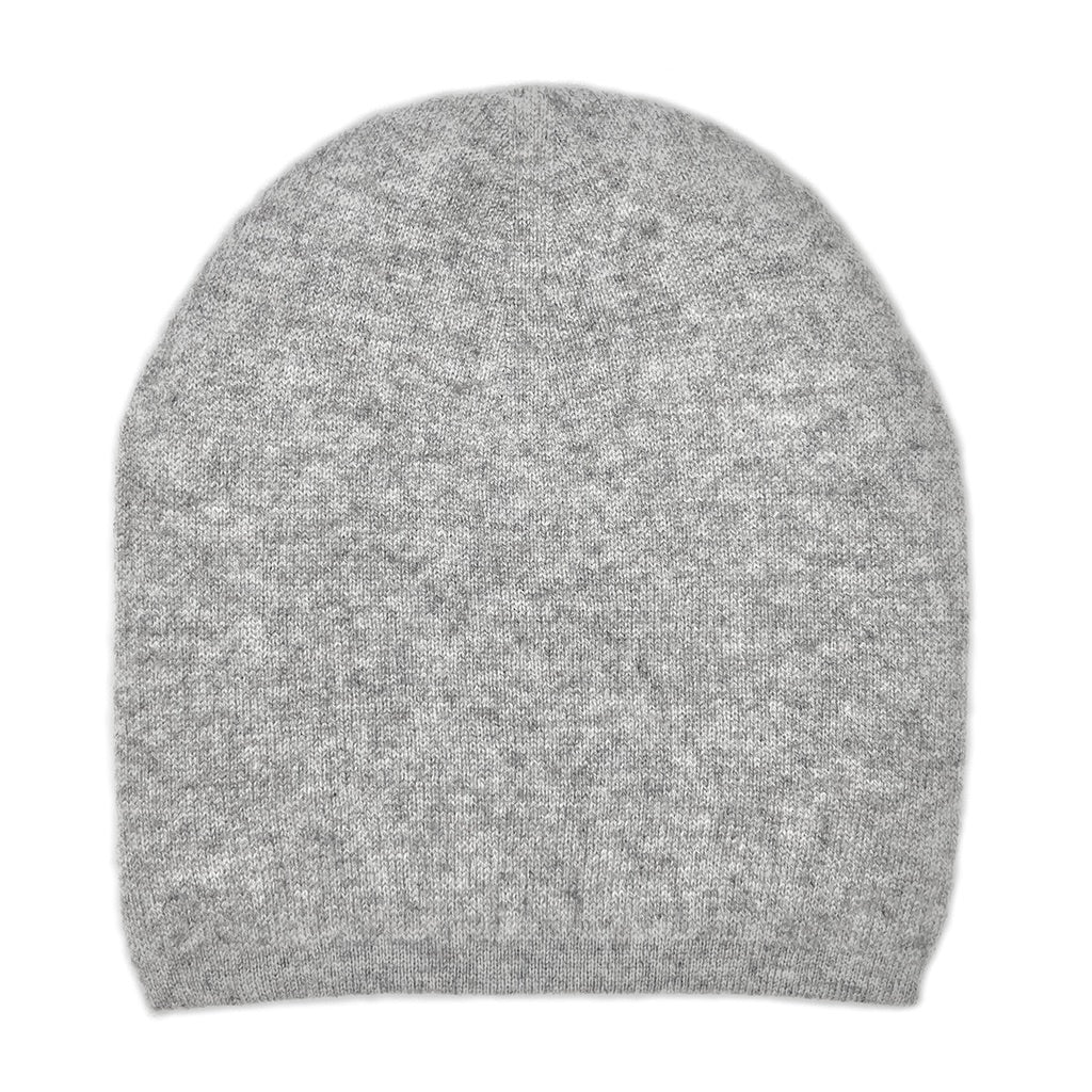gray reversible cashmere beanie