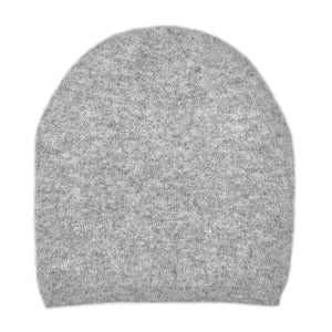 gray reversible cashmere beanie