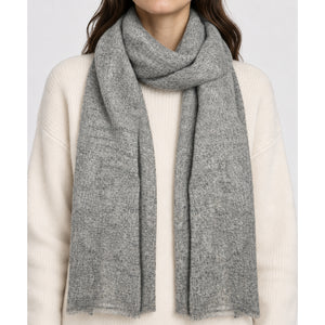 Gray Handloom Cashmere Scarf