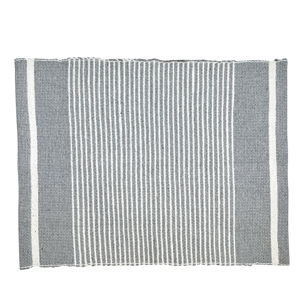 handloom gray stripe placemat