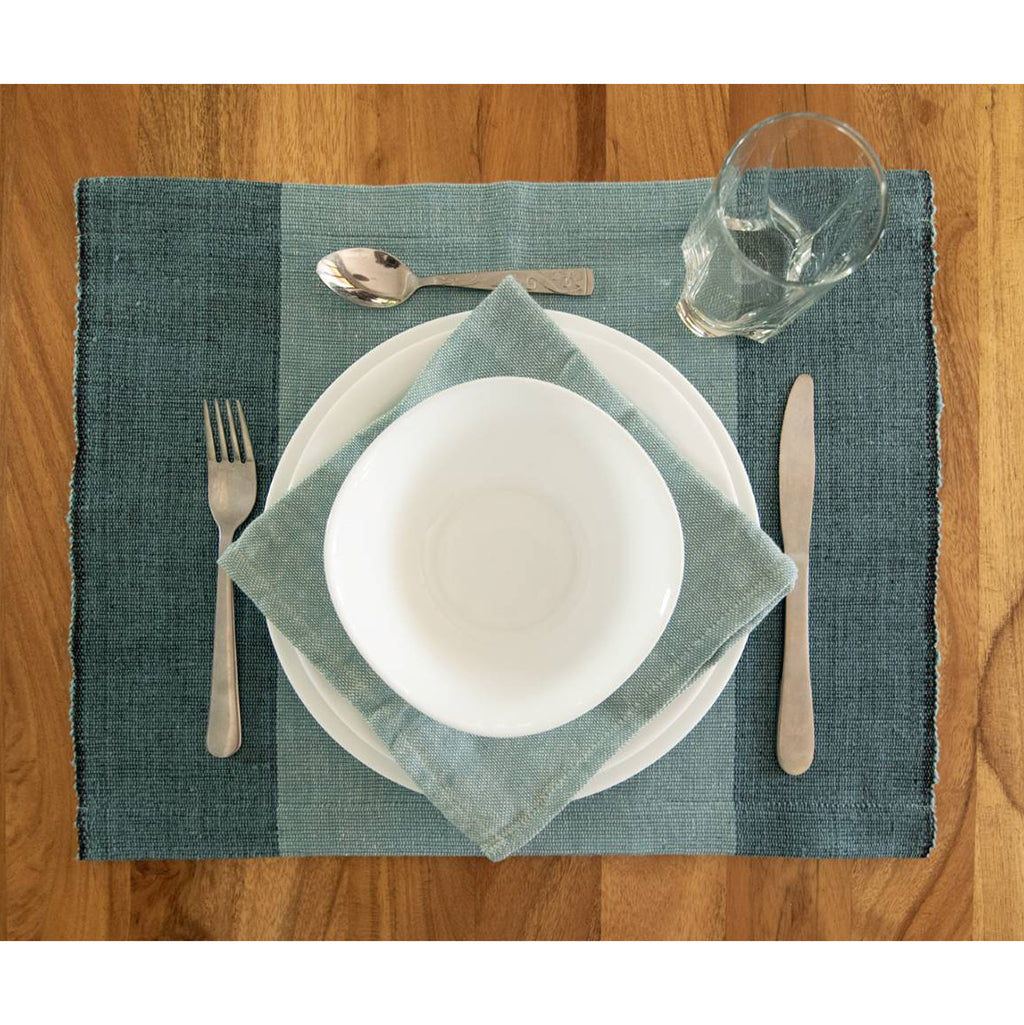 pink hand-loomed placemat