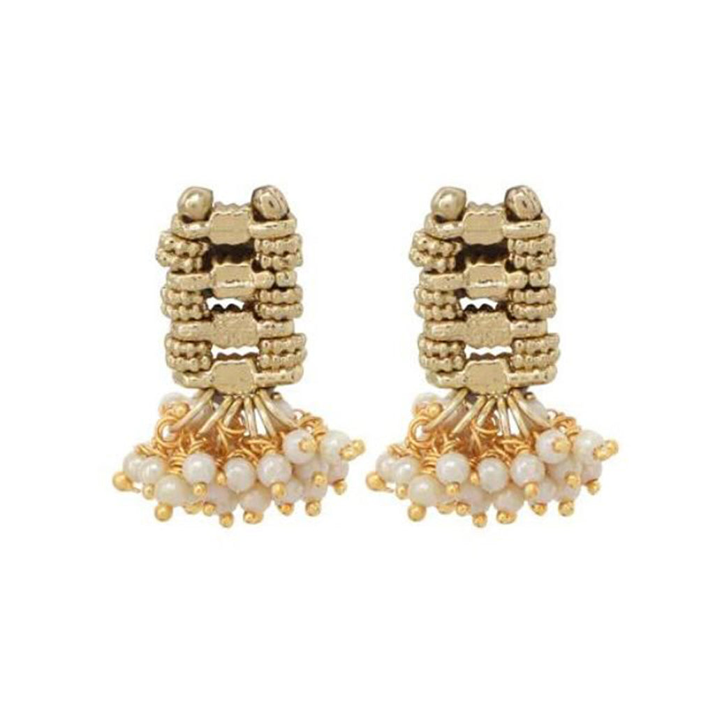 india gold pearl earrings
