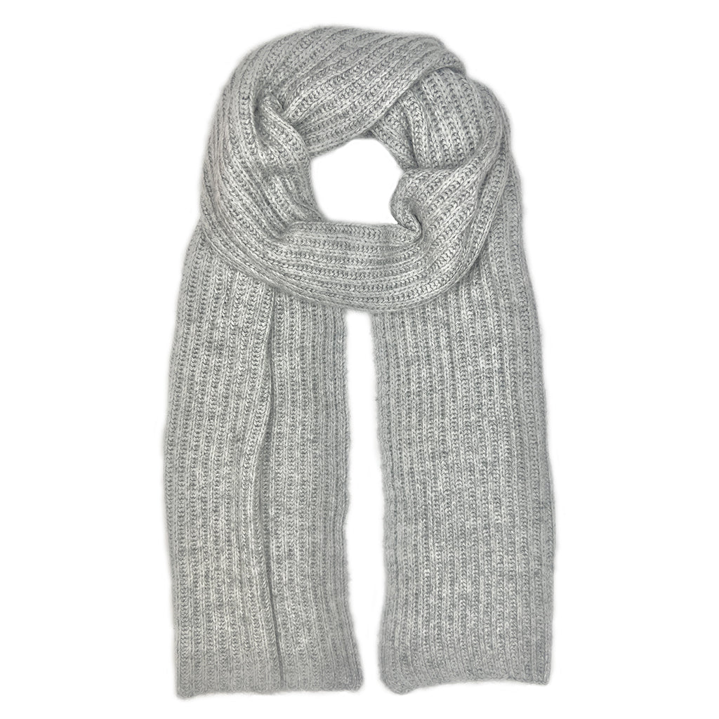 light gray cashmere scarf
