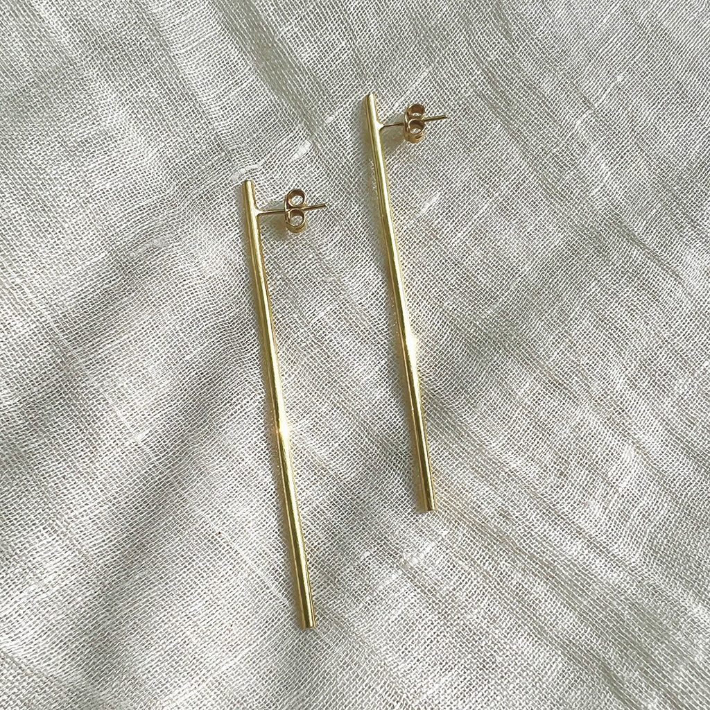 long bar earrings