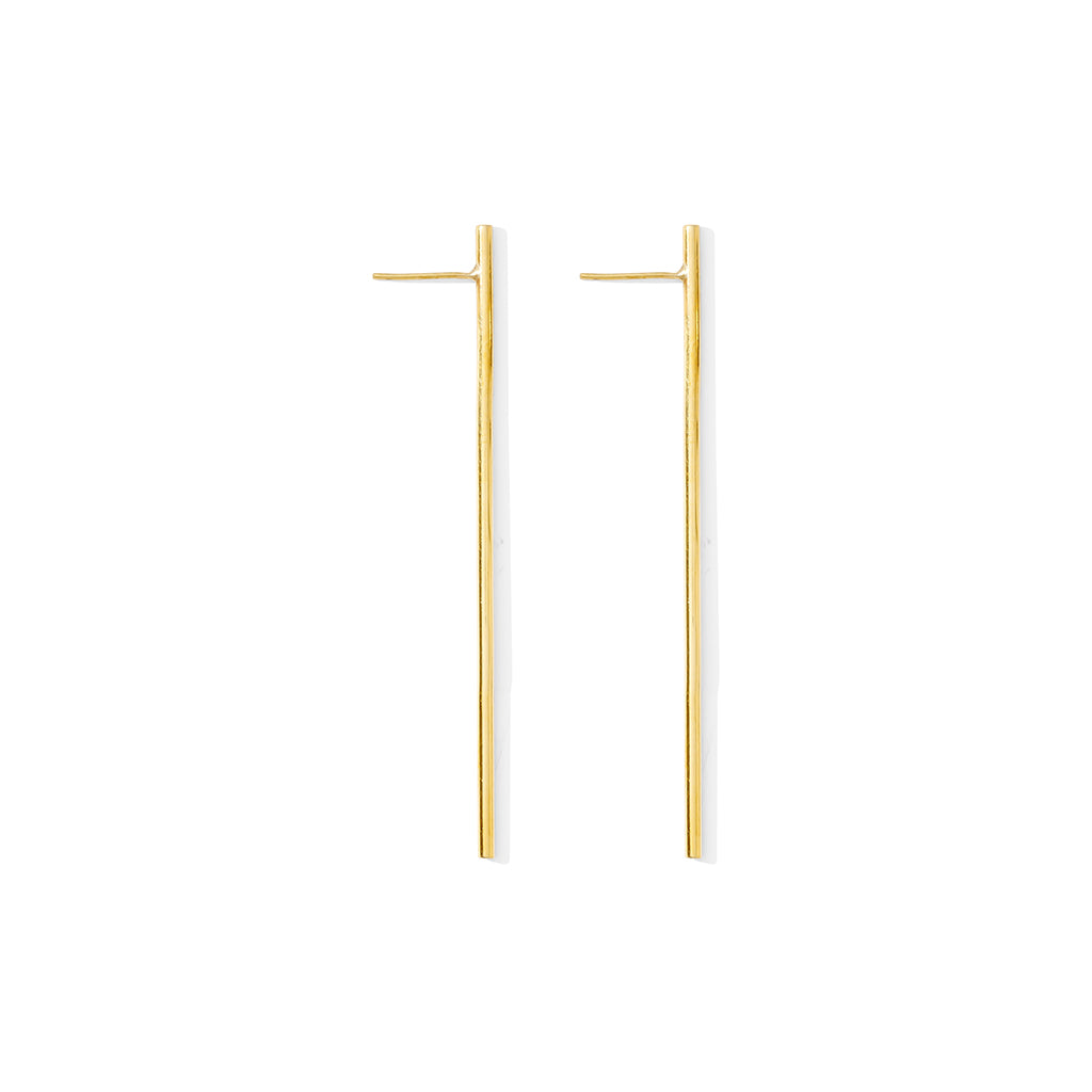 long bar earrings