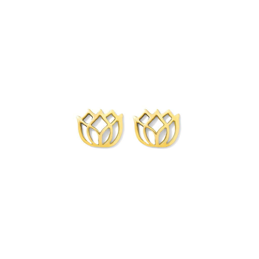 lotus flower studs 