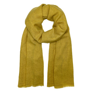 mustard yellow cashmere scarf
