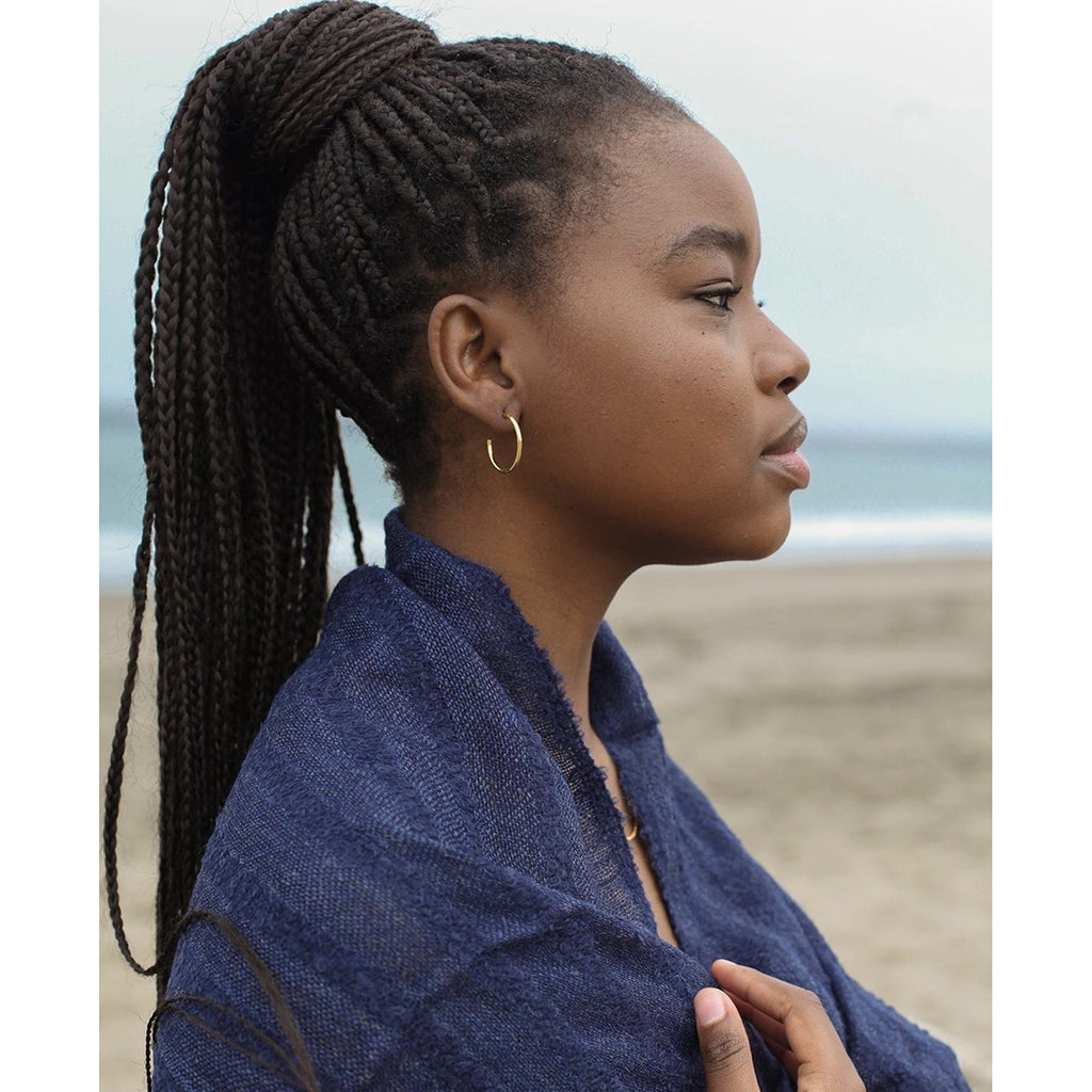 navy blue alpaca scarf