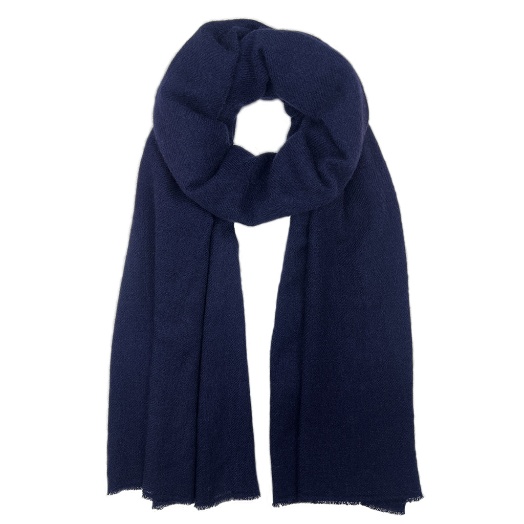 navy blue cashmere scarf