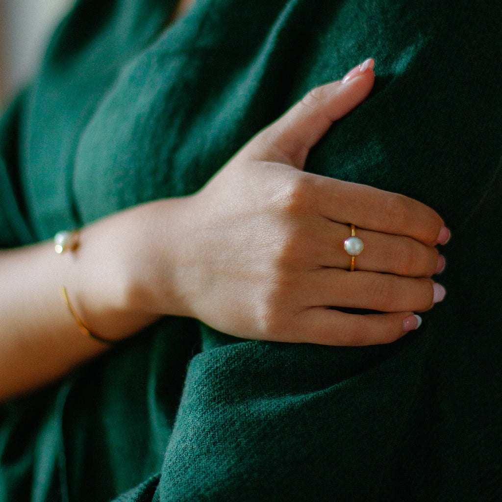 pearl fair trade ring