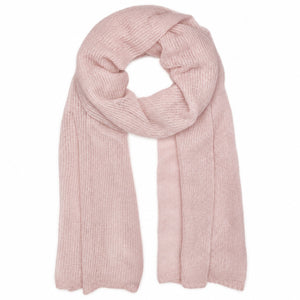 pink alpaca scarf