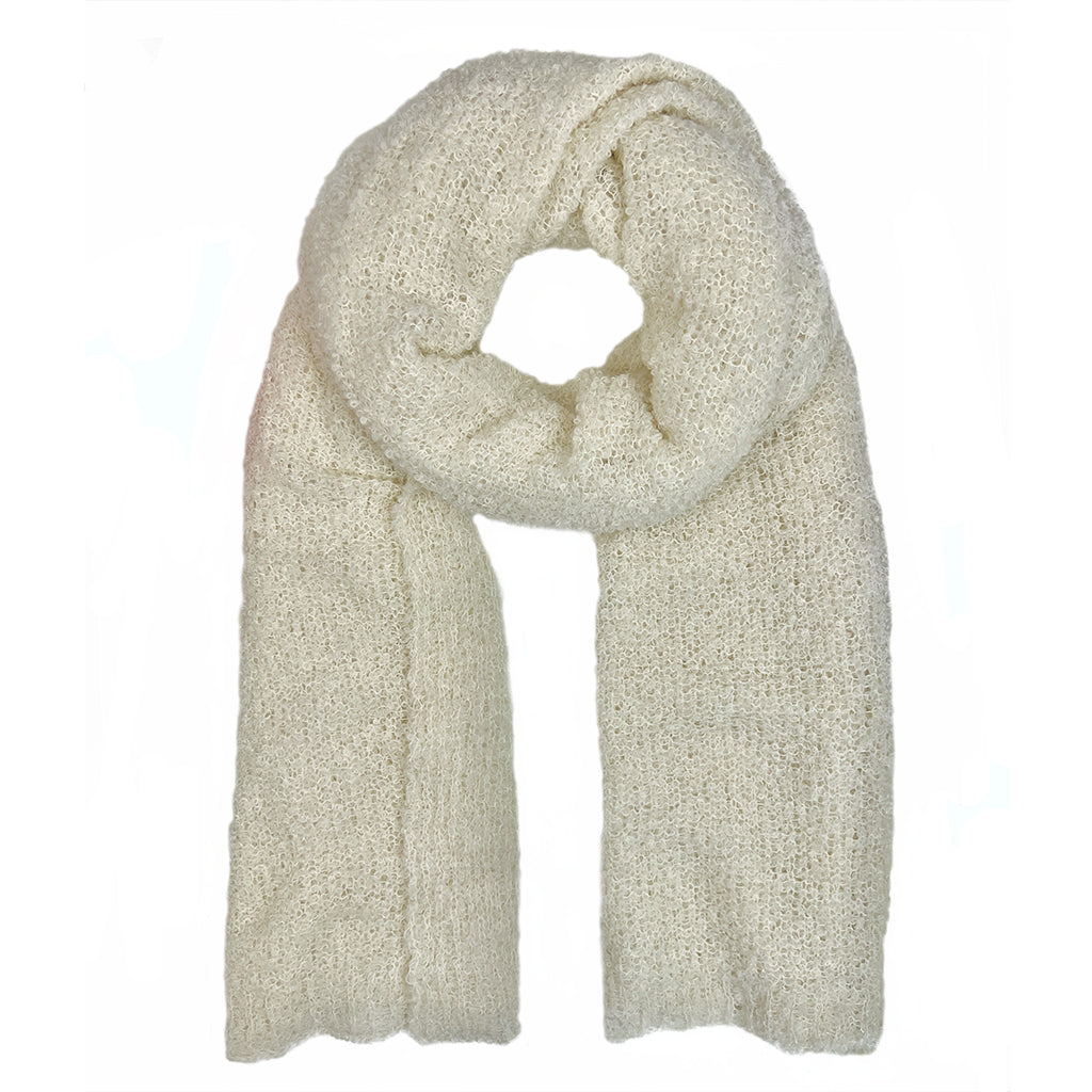 fluffy alpaca scarf