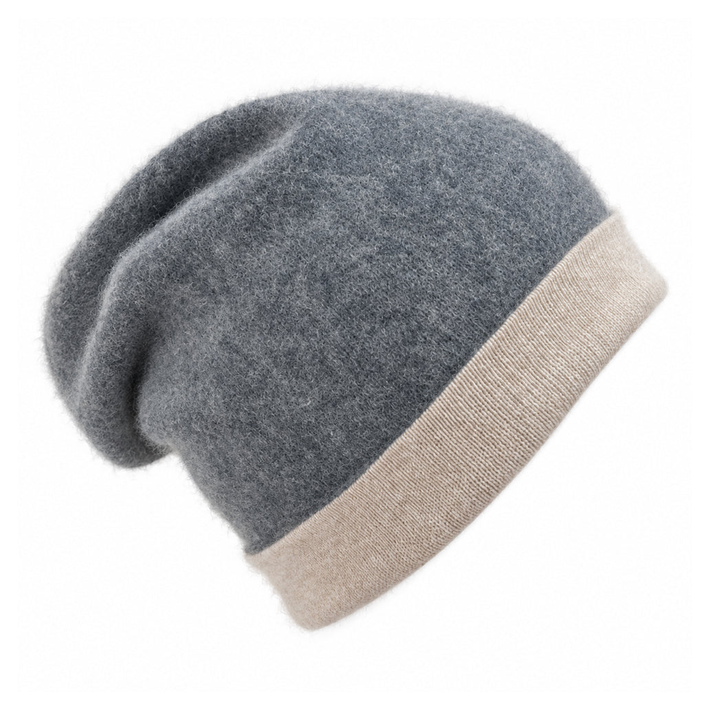 reversible cashmere beanie
