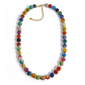 sari necklace handmade india