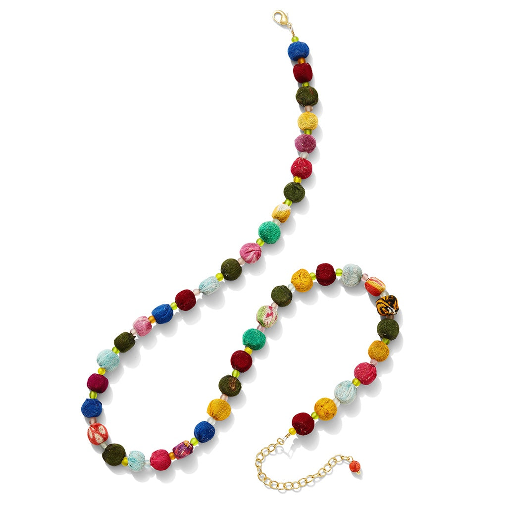 sari necklace handmade india