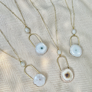 solar quartz necklaces