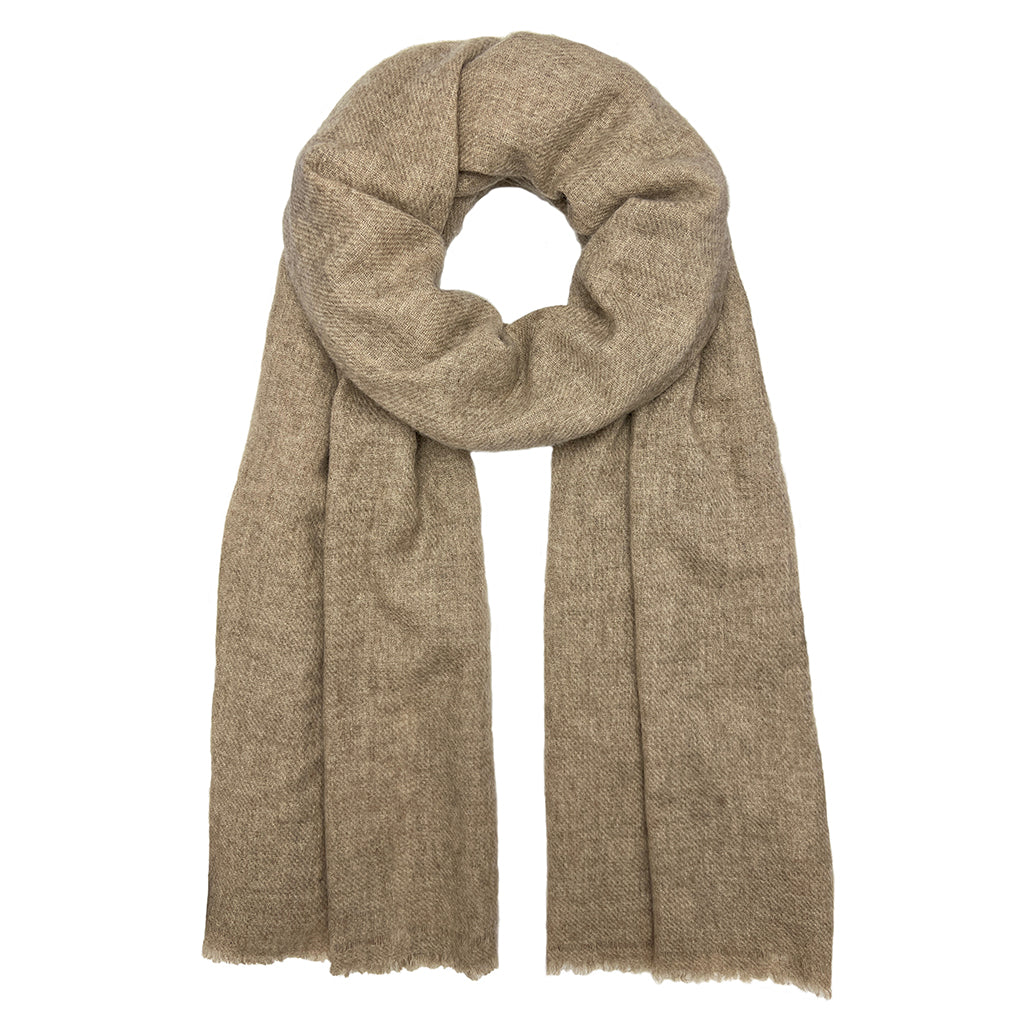 taupe latte cashmere scarf
