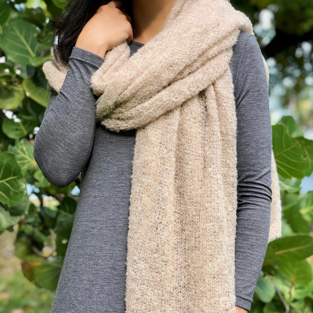 handmade alpaca scarf