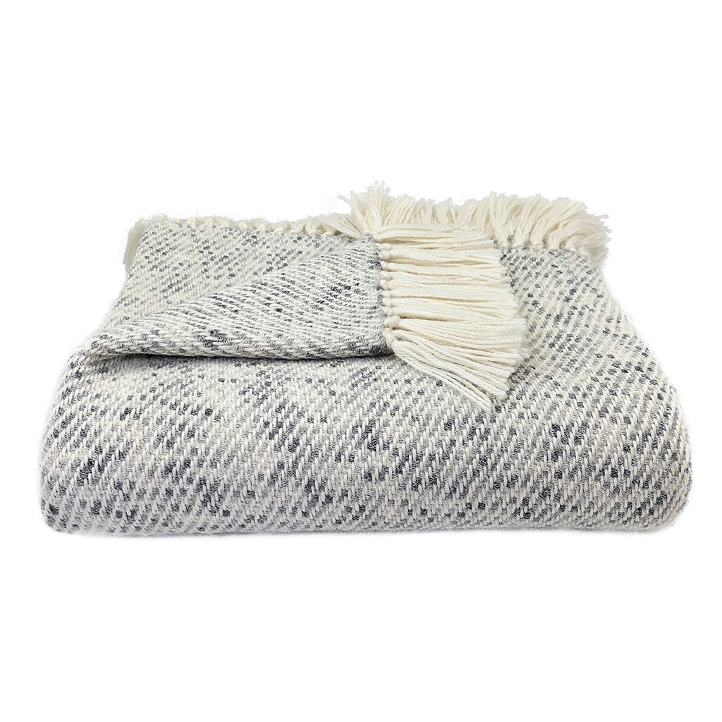 gray alpaca throw