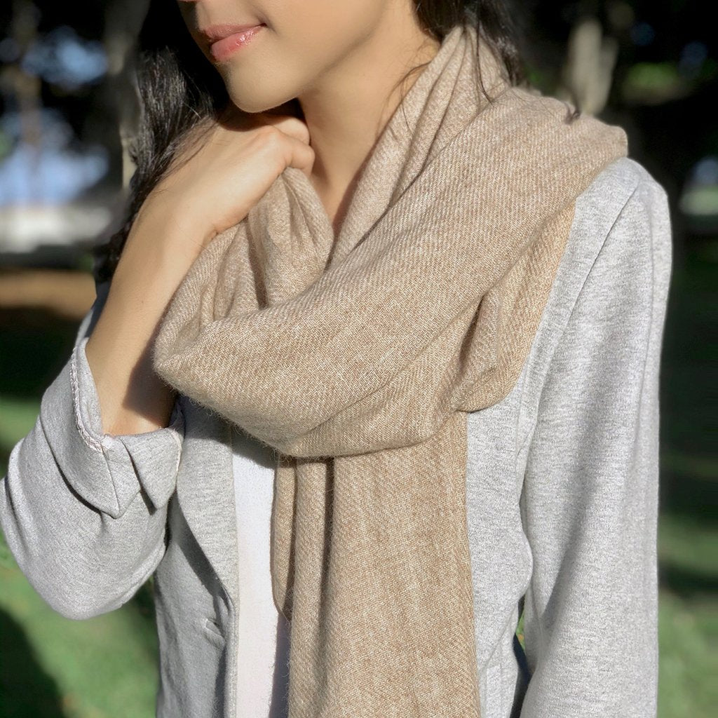 slate and salt cashmere scarf