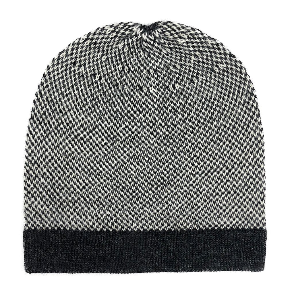 Black and White Alpaca Beanies Handmade in Peru | Slate + Salt - SLATE ...