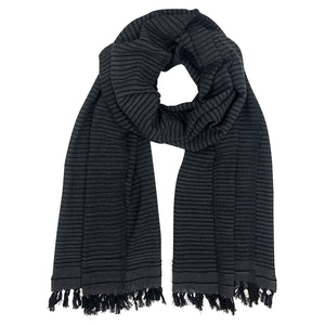 black stripe ethiopia scarf
